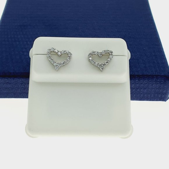 925 Sterling Silver CZ Stud Earrings for Women/Girl, US925P124 - Picture 3 of 8
